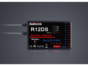 Radiolink 2.4GHz R12DS 12 Ch Receiver SBUS/PWM DSSS&FHSS
