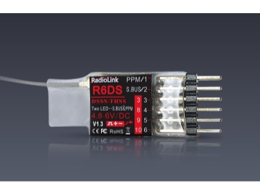 Radiolink R6DS 2.4G 6/10 Ch mottaker SBUS/PWM/PPM