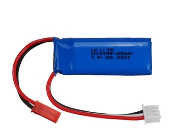 2S 7,4 volt 20C 600 mAh JST plugg