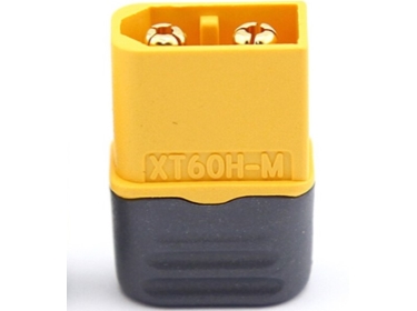 Amass XT60 Regulatorside Male plug med koblingslokk