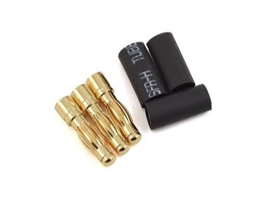 Amass 3,5 mm Gullkontakt hann motorside 3 stk