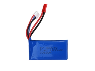 2S 7,4 volt 35C 1100 mAh JST plugg