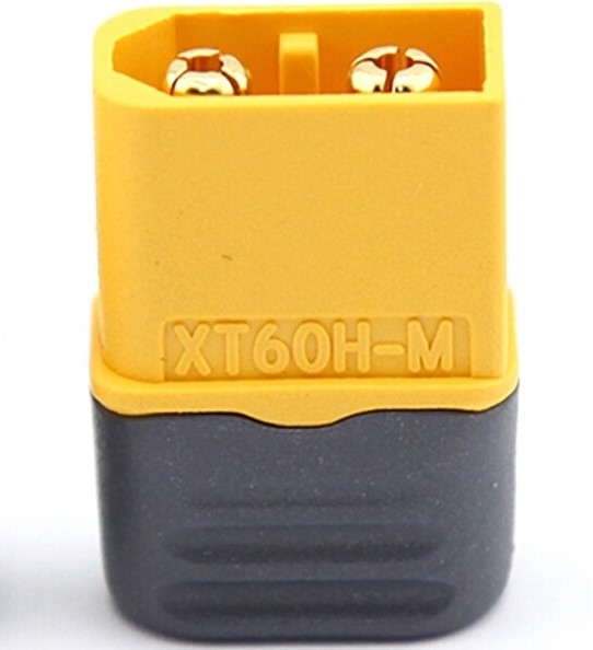 Amass XT60 Regulatorside Male plug med koblingslokk