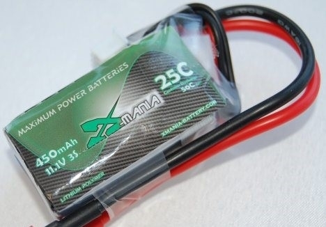 X-MANIA 11,1 volt 25C 450 mAh LiPo batteri