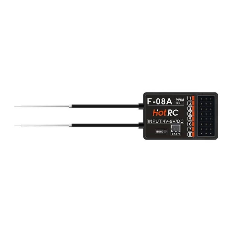 HT-F-08A 8 ch FHSS mottaker med telemetri