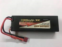 2S 7,4v 3300mah LiPo 30C Hard Case T-plugg