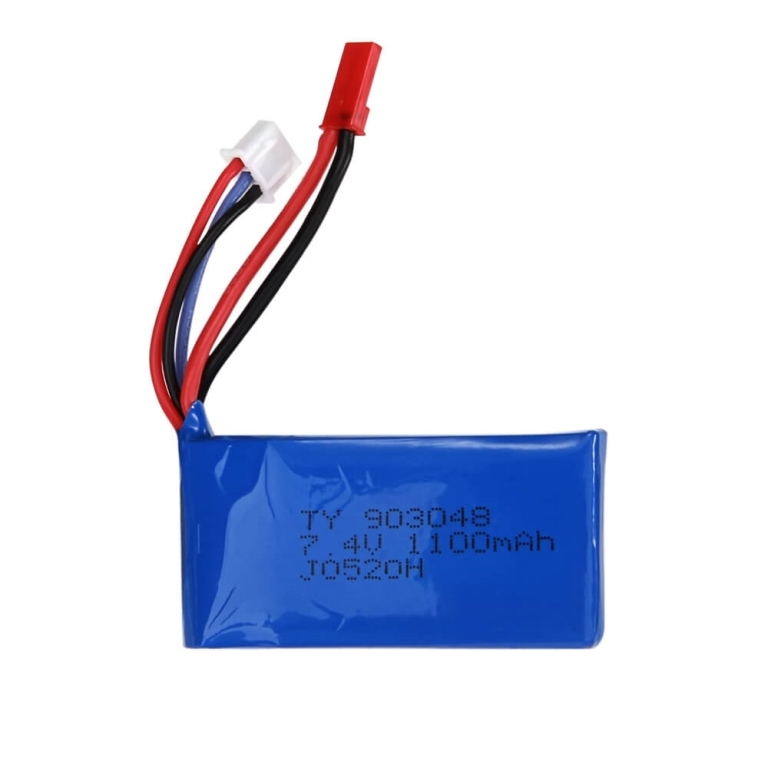 2S 7,4 volt 35C 1100 mAh JST plugg